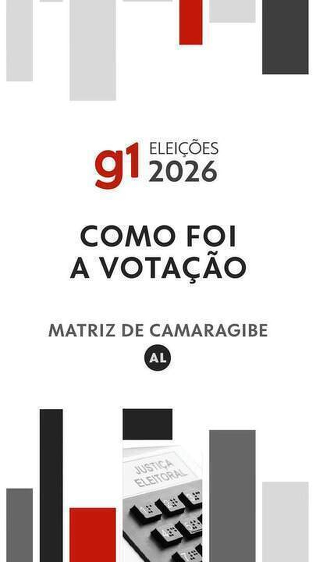 Matriz de Camaragibe (AL): como foi a votação no 1º turno em 2026