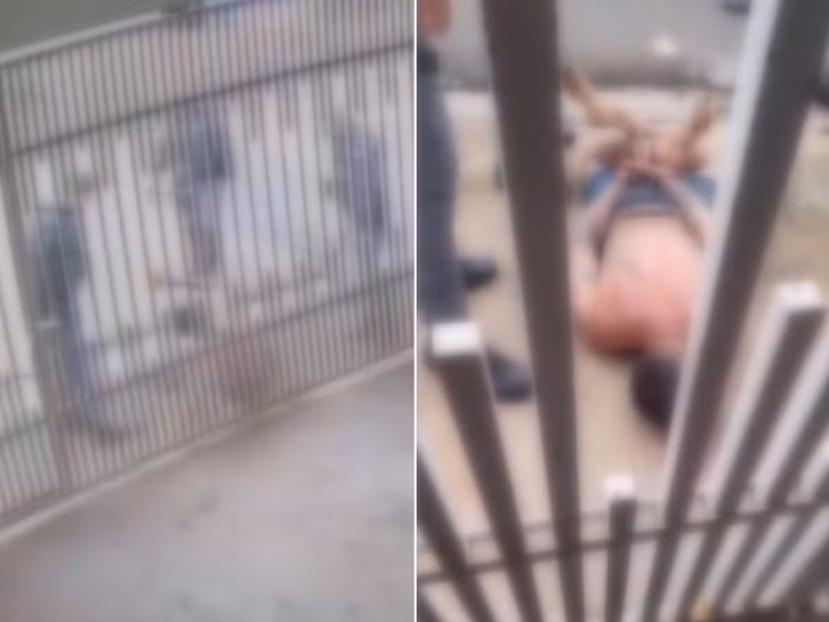 VÍDEO: homem é agredido com cassetetes e chutes por três PMs no interior de SP