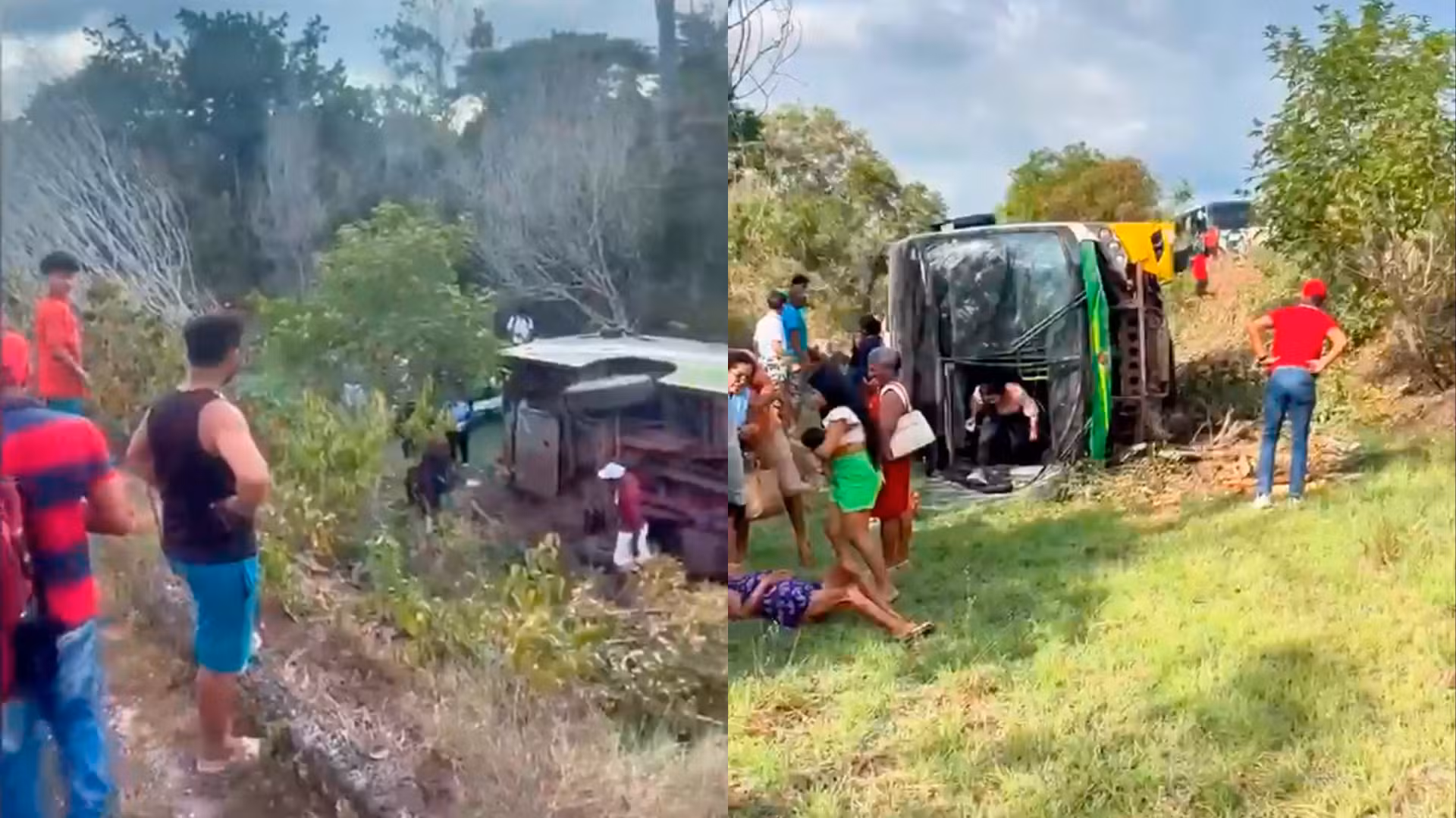 Ônibus de transporte de pacientes sofre acidente na PA-151, deixa feridos e uma pessoa presa às ferragens