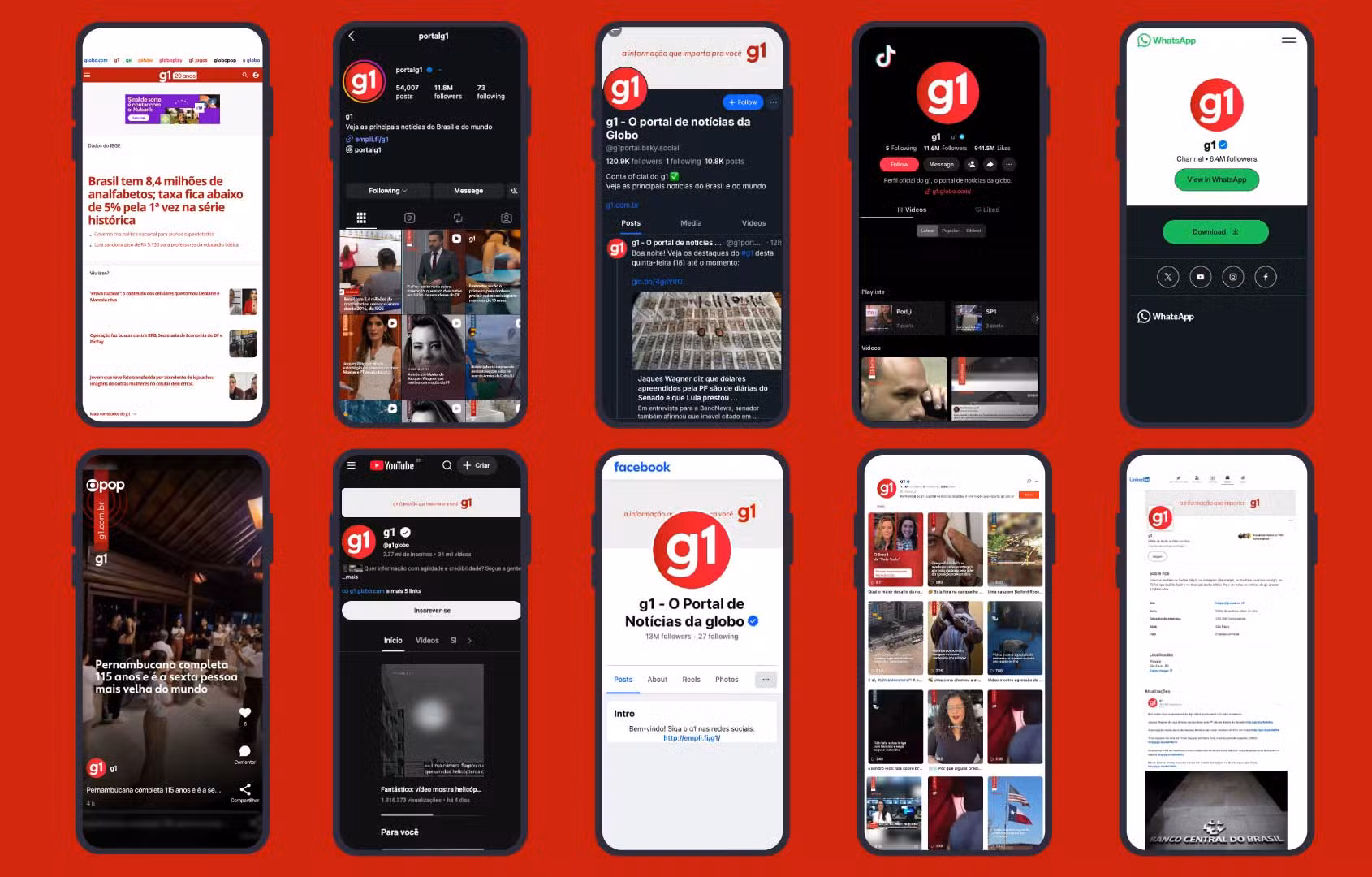 Apps, newsletters, Google, redes sociais e mais: veja como acompanhar as notícias do g1 em todos os canais