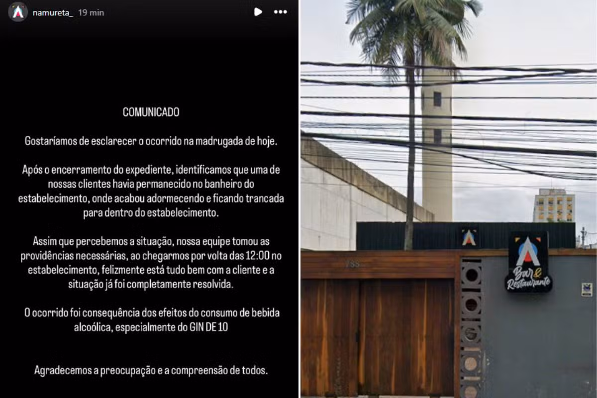 Jovem some, família aciona a polícia e ela é achada trancada em bar após dormir no banheiro