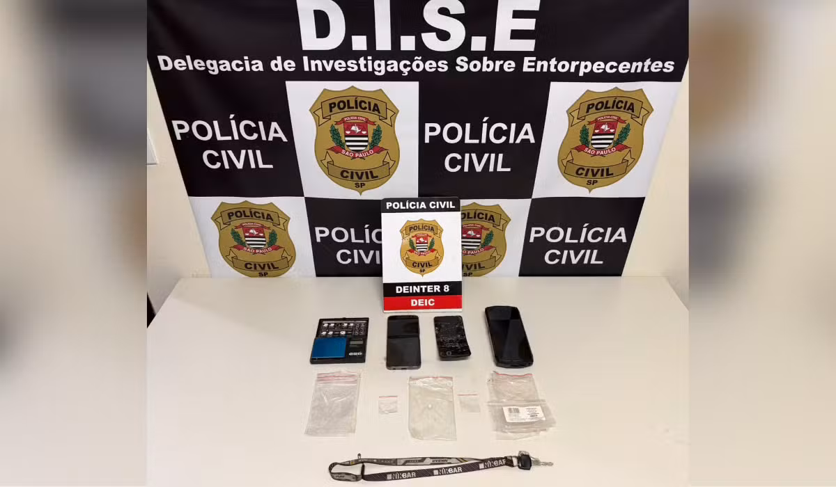 Entregador de compras online é preso suspeito de usar o trabalho para disfarçar tráfico de drogas no interior de SP