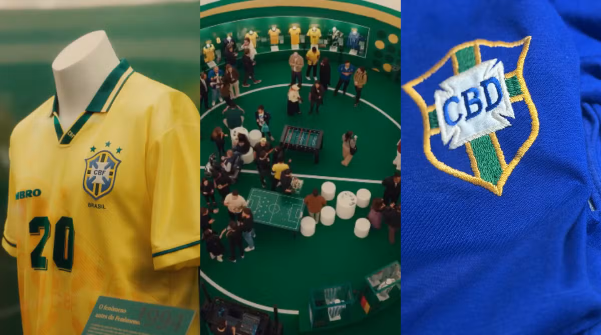Brasil na Copa: exposição de camisas tem peças de Pelé, estreia de Ronaldo e outras relíquias em coleção reconhecida pelo Guinness
