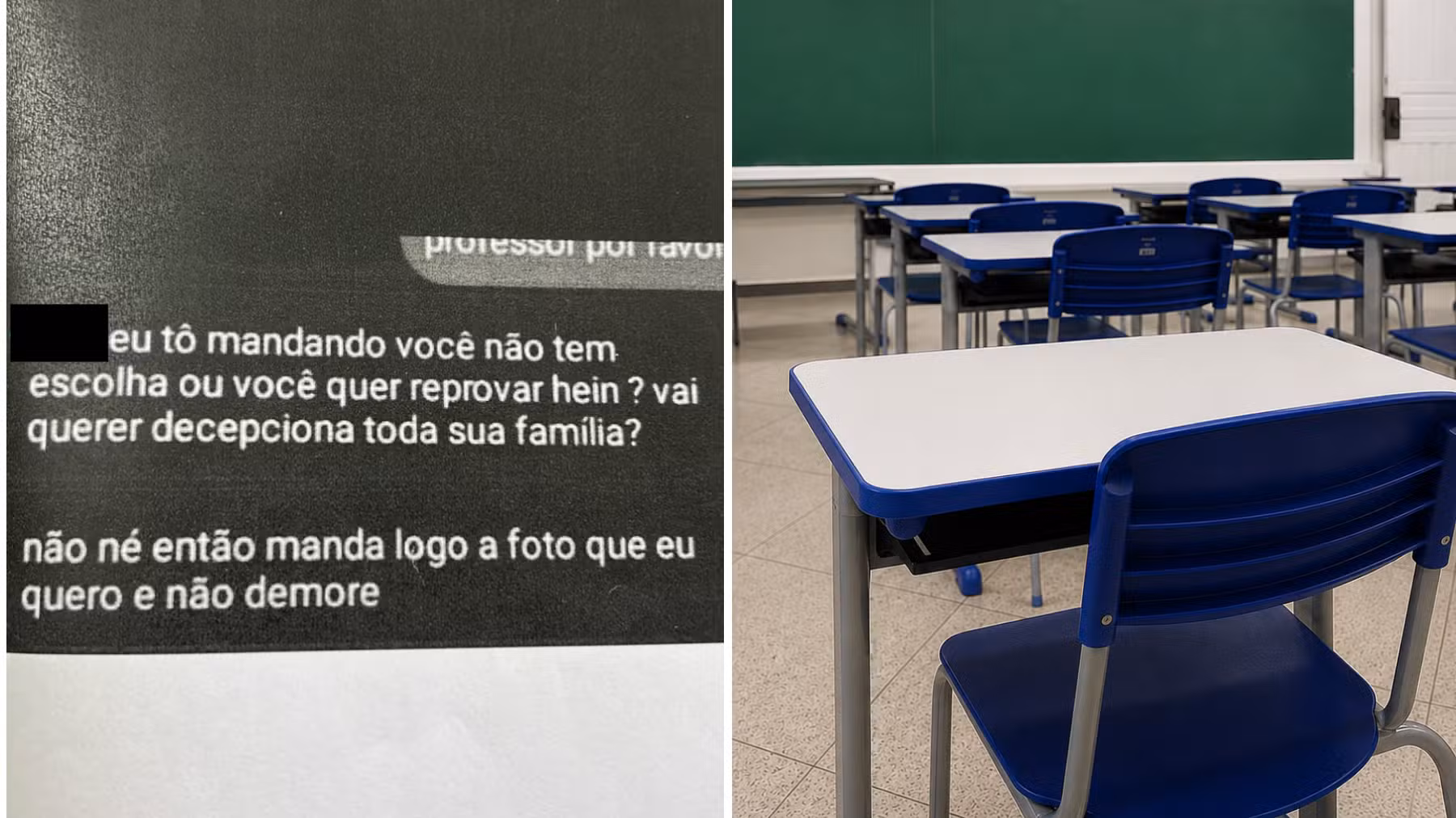 Professor do Paraná é investigado por pedir fotos de adolescente nua: 'Você não tem escolha, ou você quer reprovar?'