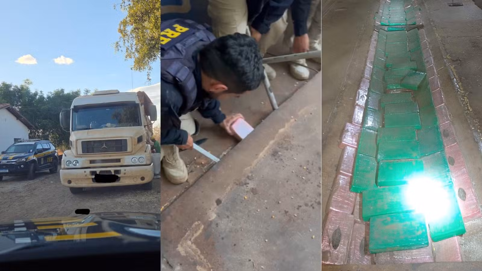 Cerca de 400 kg de pasta base de cocaína são apreendidas em caminhão no PI