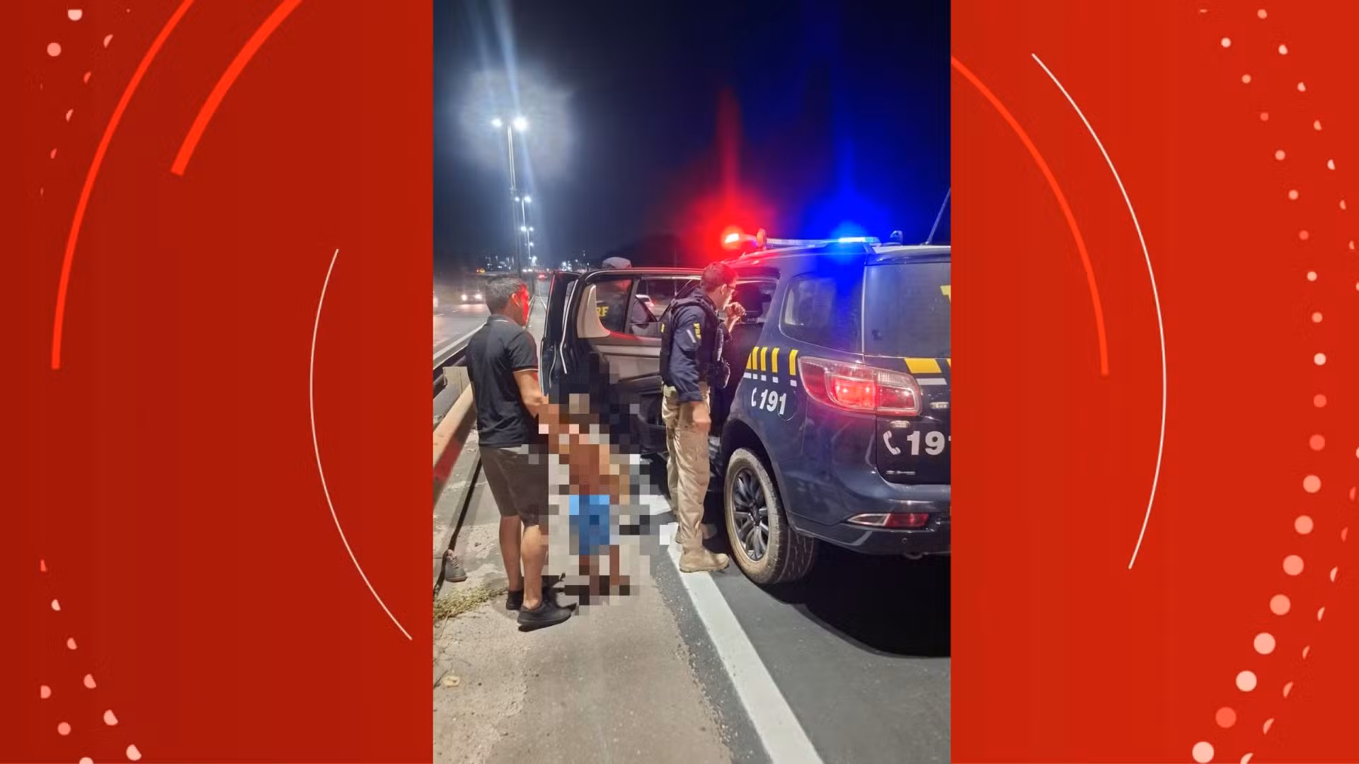 Irmãos de 3 e 6 anos são resgatados após serem vistos correndo no meio da BR