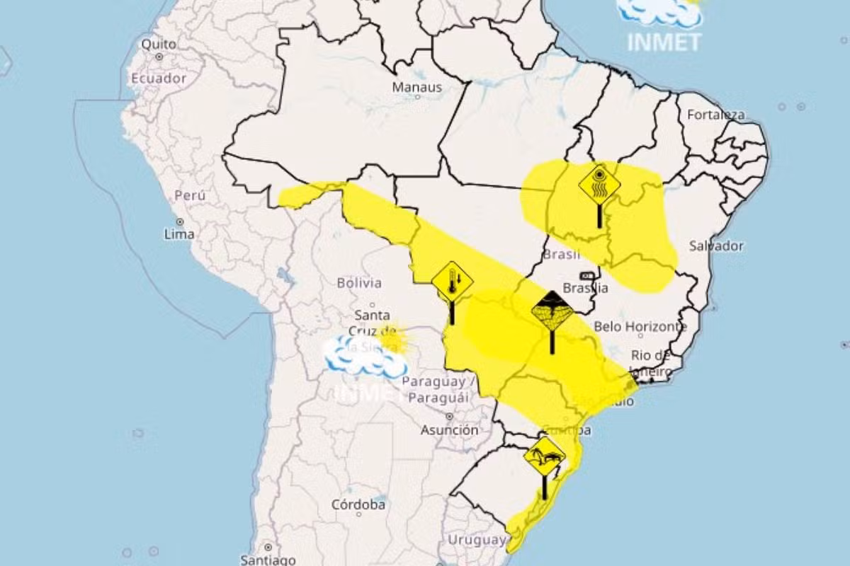 Queda de temperatura e chuva: Inmet emite alertas para perigo potencial no Vale do Paraíba e região