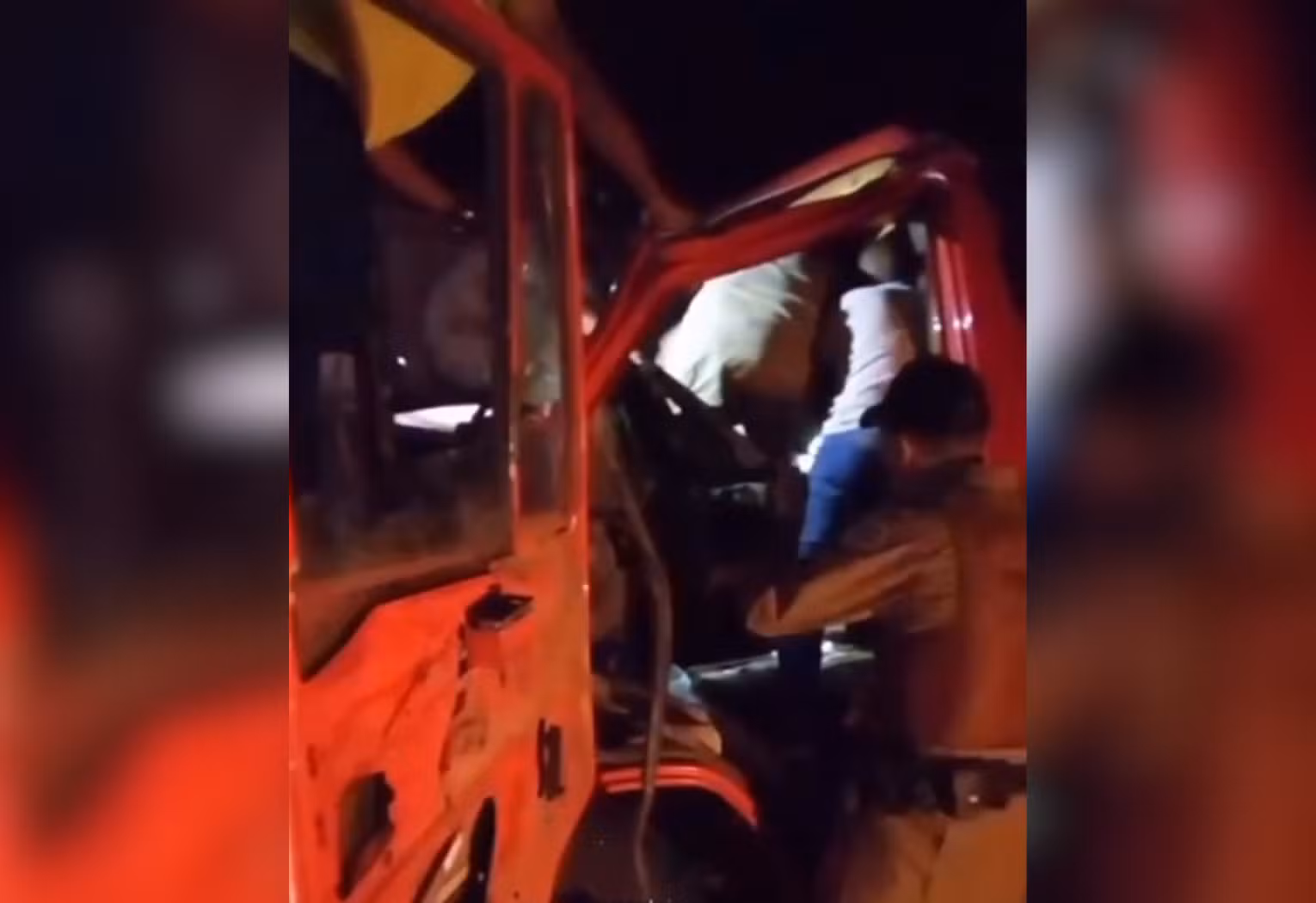 Acidente de trânsito na BR