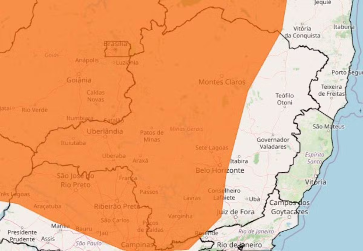 Inmet divulga aviso de perigo por baixa umidade na Grande BH e regiões de Minas