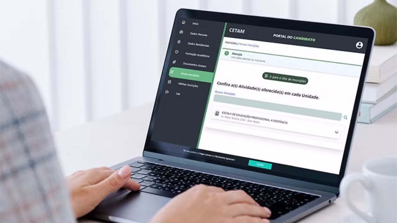 Cetam oferece 50 mil vagas em cursos on