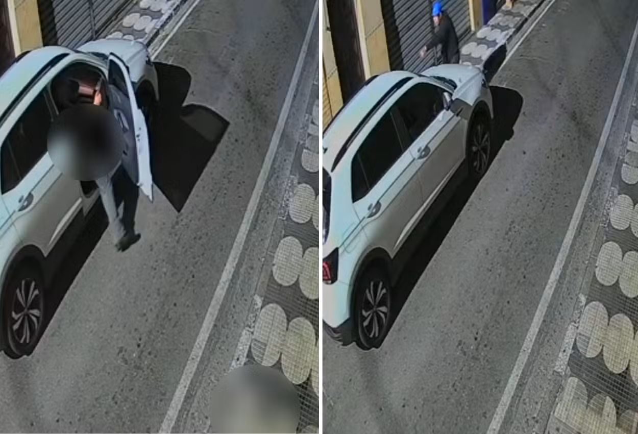 Suspeito de tentar sequestrar mulher é preso em Mogi; vídeo mostra crime