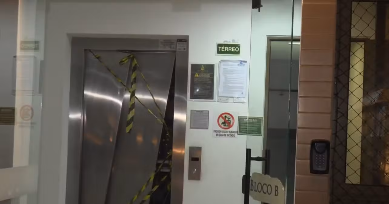 Polícia faz perícia em prédio onde elevador despencou com mãe e dois filhos três meses após acidente