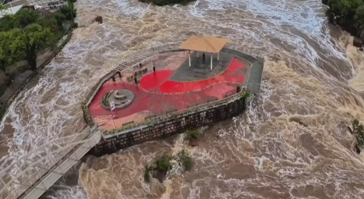 Rio Tietê fica cheio e cidades registram diversos pontos de alagamento nas regiões de Sorocaba e Jundiaí
