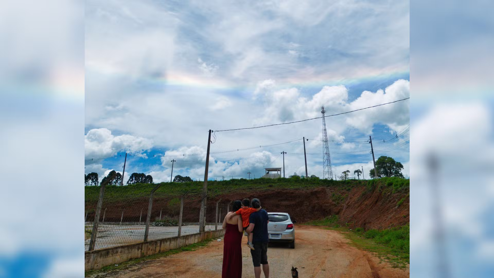 VÍDEO: 'arco-íris de fogo' é flagrado junto a halo solar no céu de Bom Sucesso de Itararé
