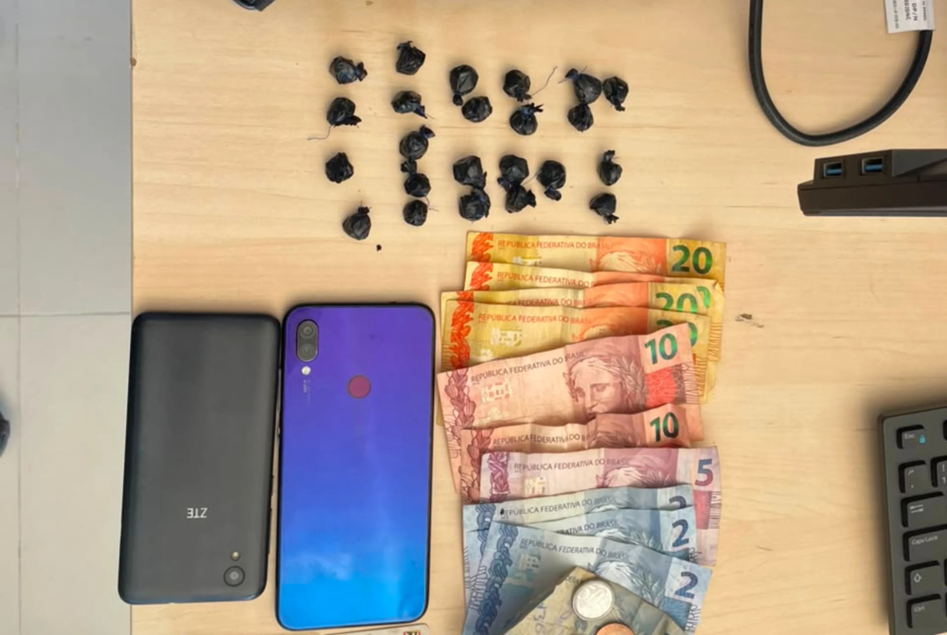 Suspeito por tráfico de drogas é preso com 23 pacotes de drogas em Pacaraima