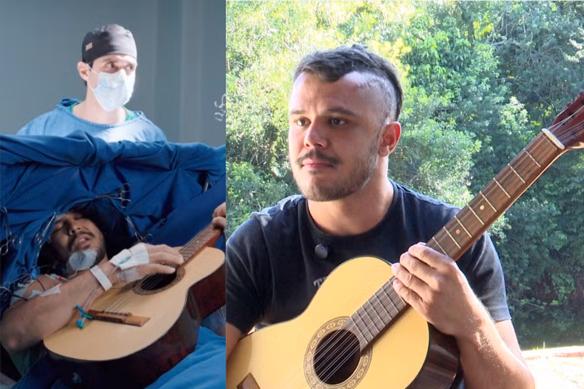VÍDEO: Cantor toca viola durante cirurgia para retirada de tumor no cérebro, no PR