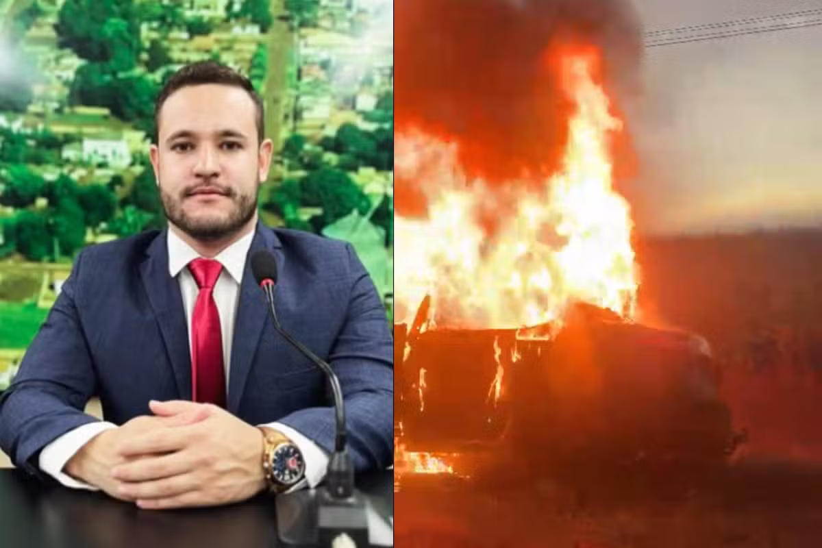 Vereador sobrevive a acidente que matou dois homens carbonizados após carro bater em árvore em MS; vídeo