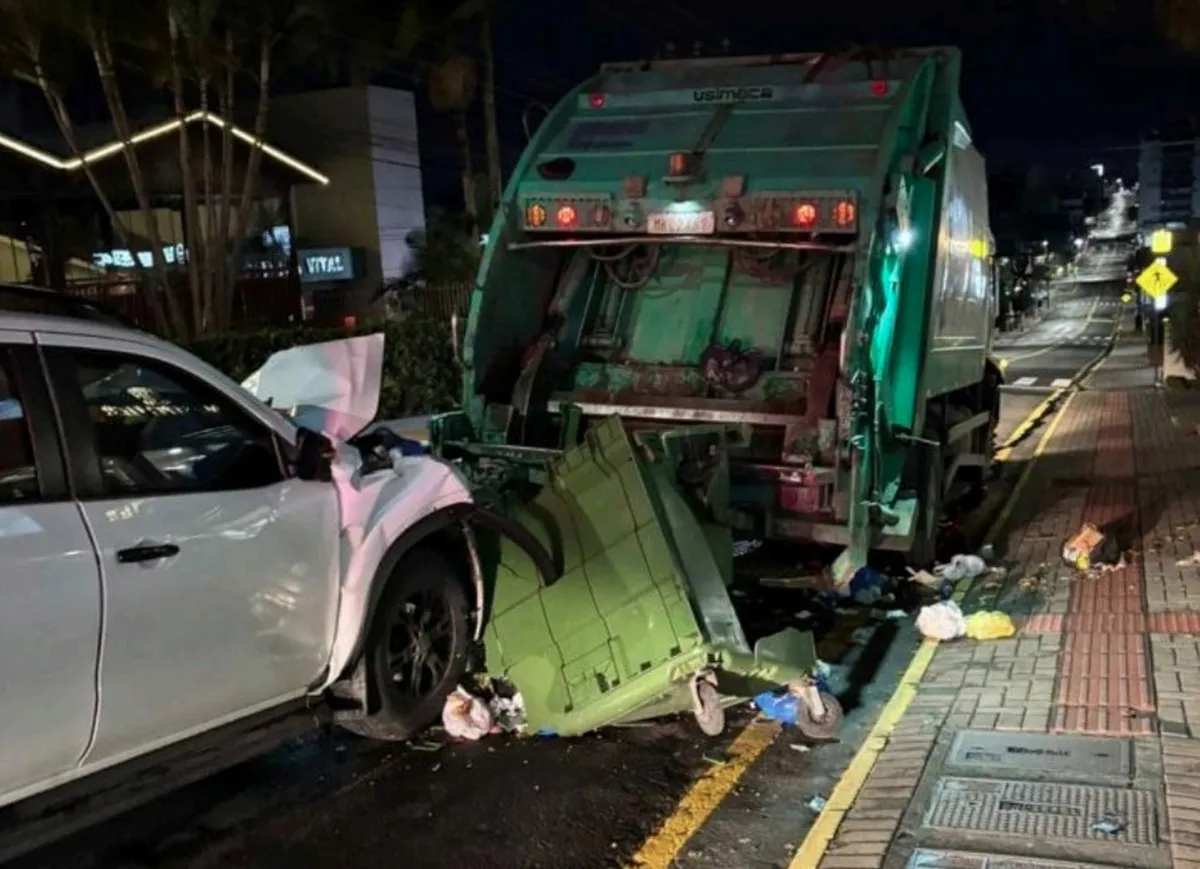 Coletor de lixo morre atropelado em SC; motorista paga fiança e responde em liberdade