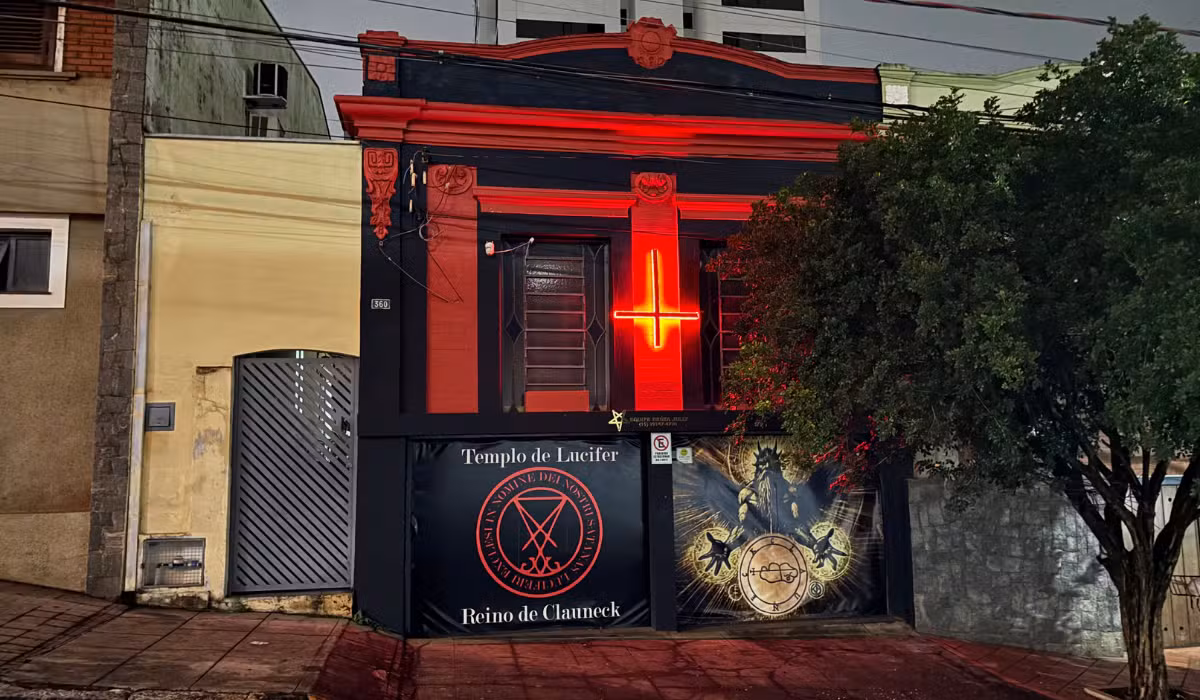 Conheça templo luciferiano que usa sangue em rituais e funciona de portas fechadas no interior de SP