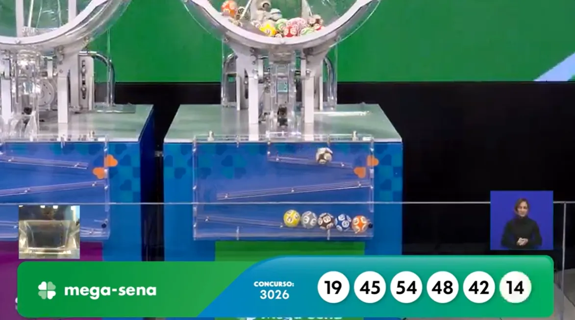 Mega-Sena, concurso 3026: confira os números sorteados