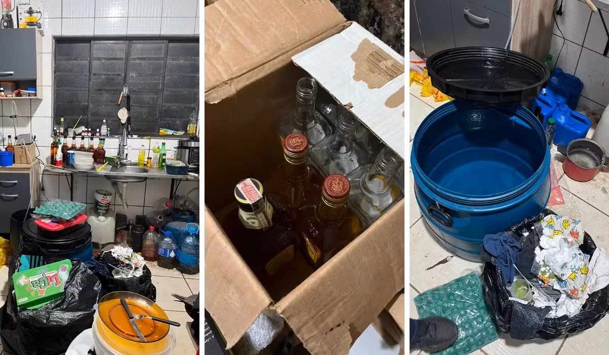 Homem é preso suspeito de falsificar bebidas alcoólicas em 'fabriqueta' dentro de casa em Hortolândia