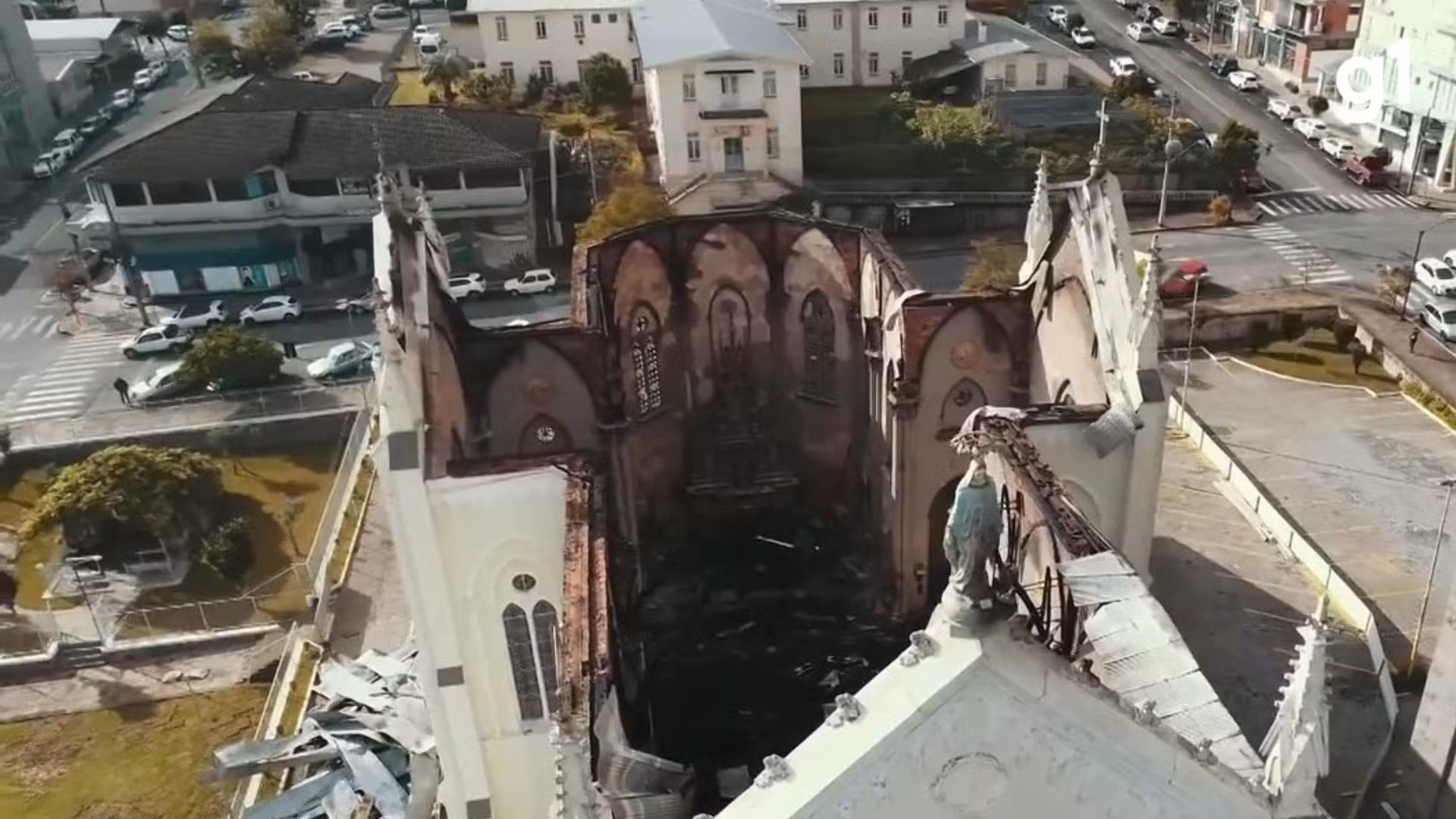 Polícia conclui investigação de incêndio que destruiu igreja centenária no RS sem apontar suspeitos