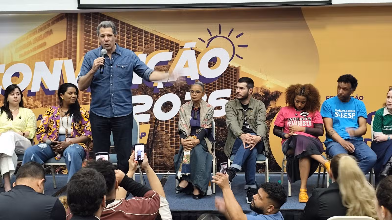 PSOL-Rede confirma apoio a Haddad ao governo de SP e oficializa candidatos em convenção