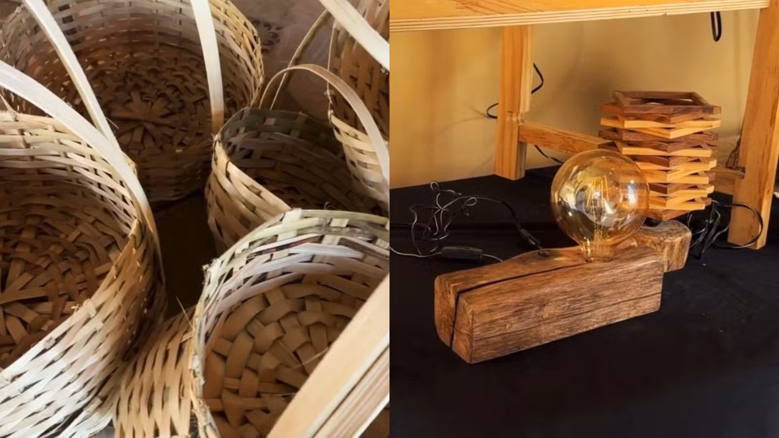 Palha, galhos e bambu ganham nova vida nas mãos de artesãos e se transformam em arte e renda no PI