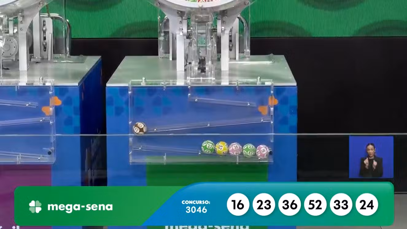 Mega-Sena 3046 acumula e vai a R$ 50 milhões; veja os números sorteados