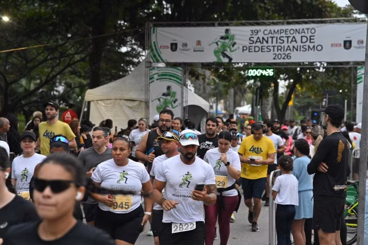 Campeonato de pedestrianismo interdita vias e altera linhas de ônibus em Santos neste domingo