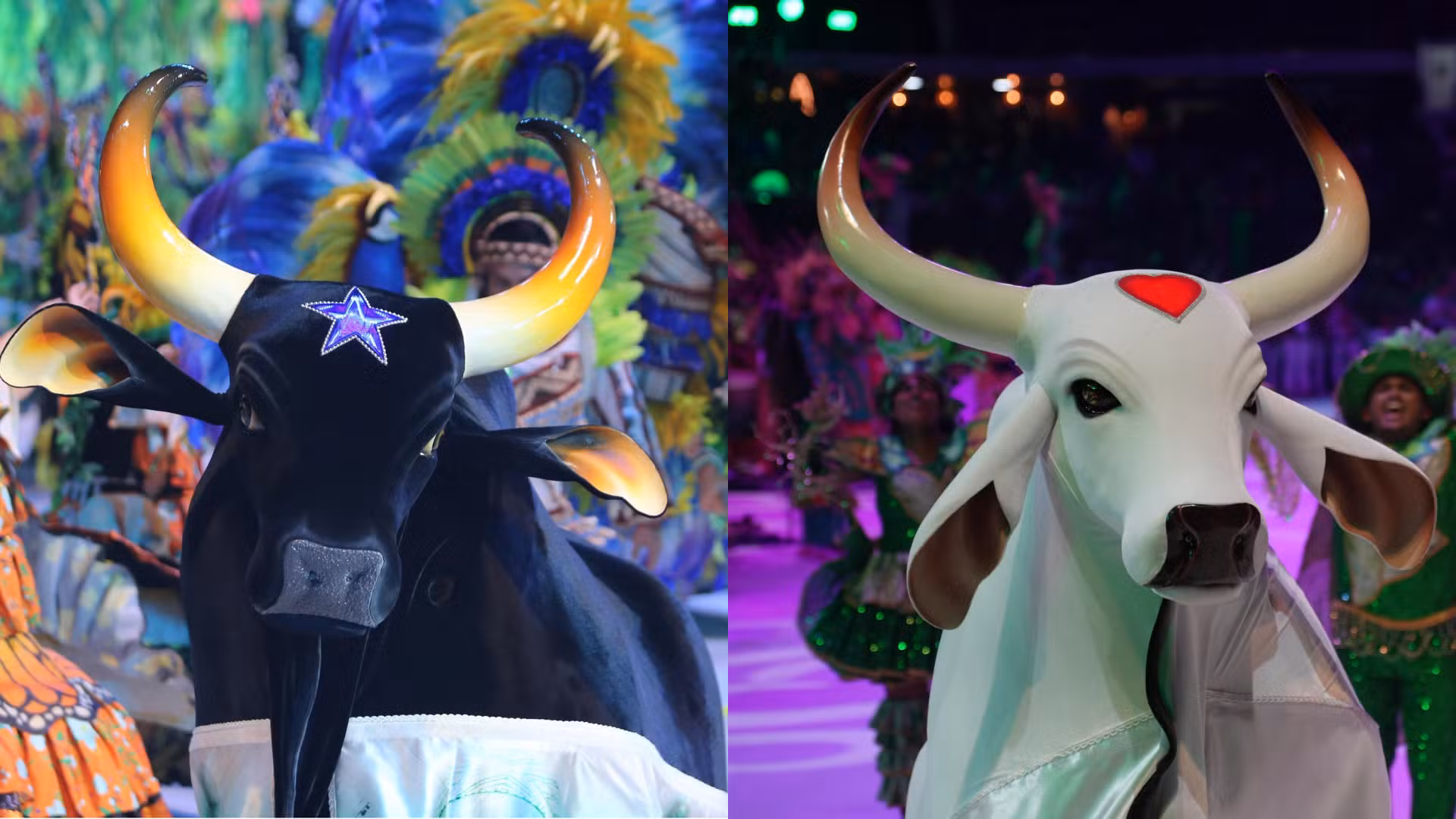 Caprichoso exalta as origens de Parintins e Garantido celebra a ilha como Portal do Encantamento na 1ª noite do Festival 2026