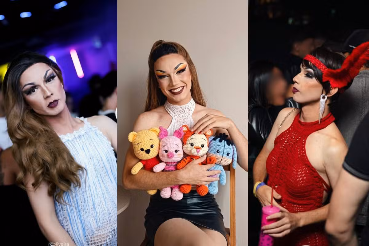 Drag crocheteira: artesão do interior de SP tece os próprios looks para performances