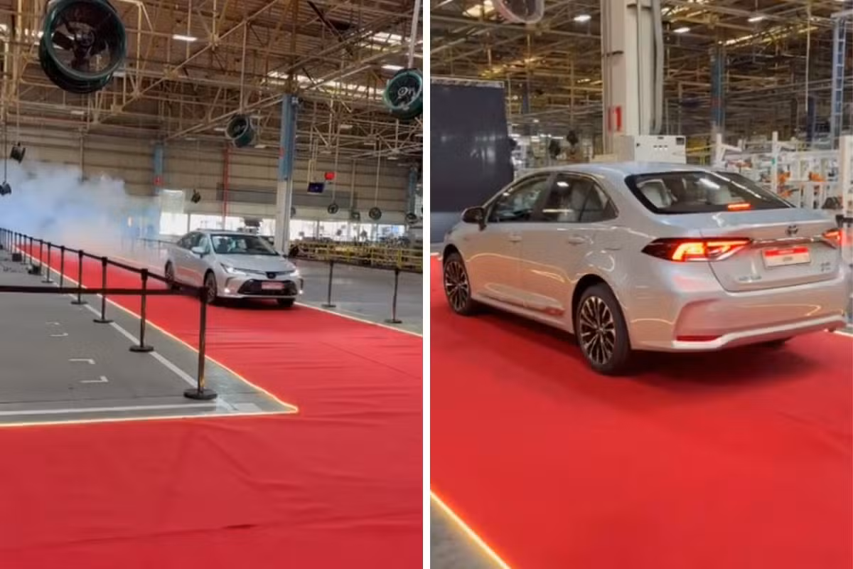Despedida em tapete vermelho: Toyota produz último Corolla em fábrica de Indaiatuba após 28 anos