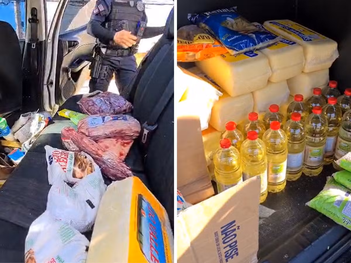 Casal é preso após perseguição com carro carregado de carnes, queijos e leite furtados em Indaiatuba