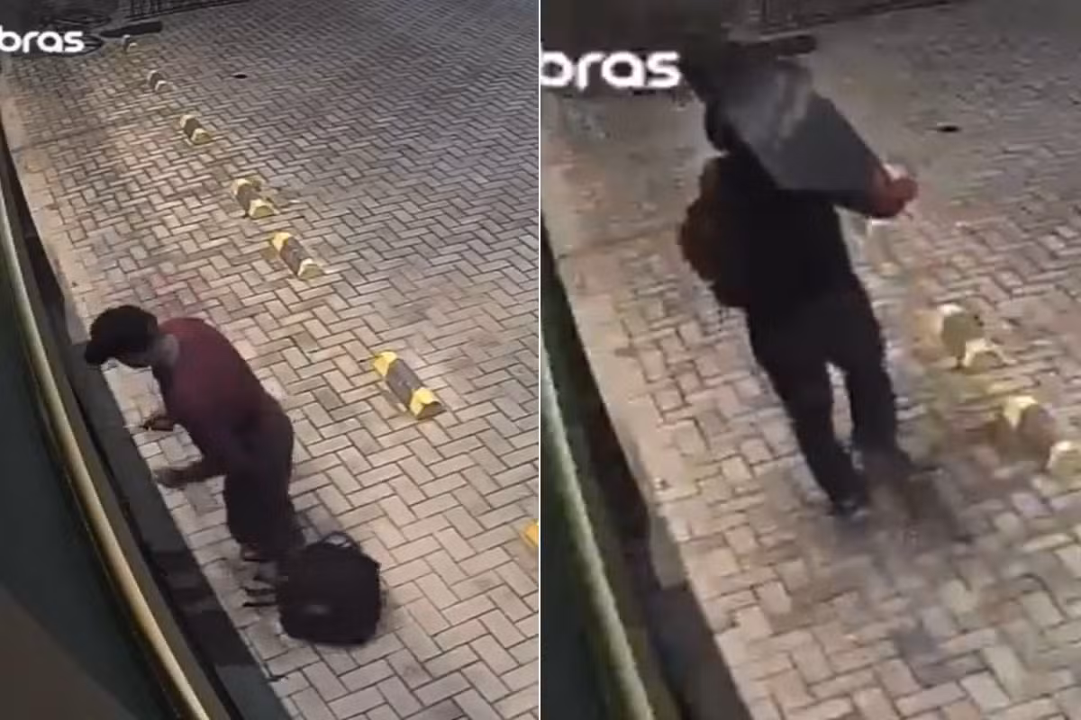 Homem furta loja de móveis e deixa prejuízo de R$ 18 mil no litoral de SP; VÍDEO