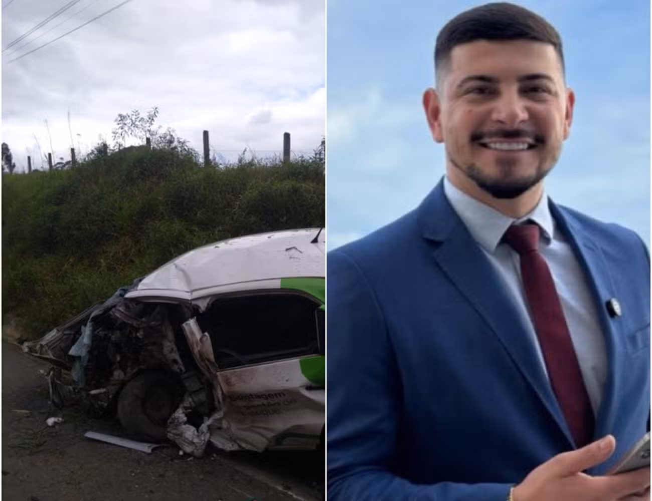 Empresário de 31 anos morre após grave colisão entre carro e caminhão em Criciúma