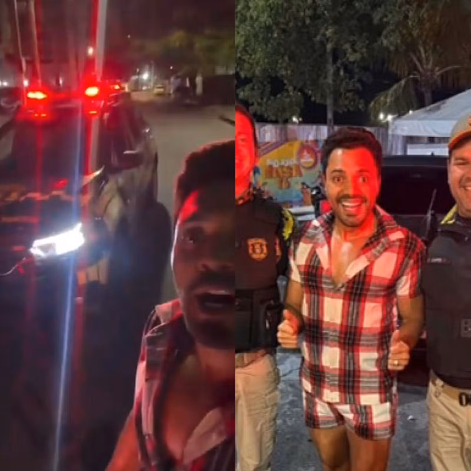 Tirulipa vai ao São João de Maceió em viatura do DMTT: 'Me sentindo presidente'