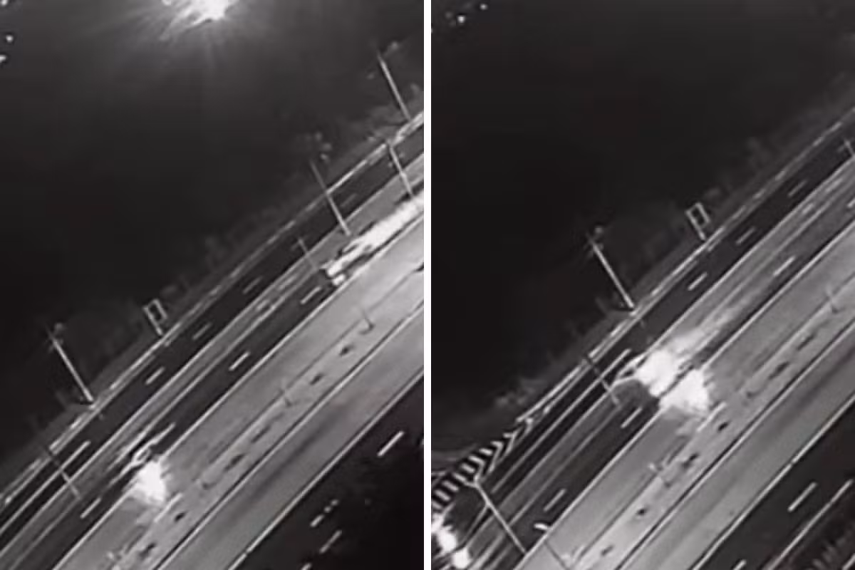 Câmera registra batida de carro contra poste que terminou em morte em Campinas