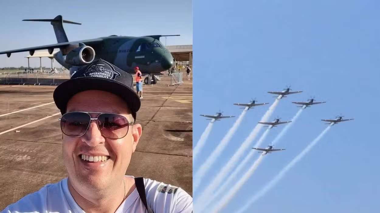 Apaixonado por aviação, vendedor fotografa o Domingo Aéreo há 31 anos no interior de SP: 'Um vício'