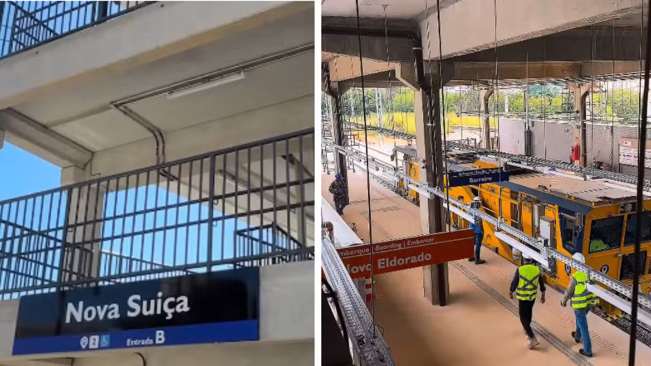 Linha 2 do metrô de BH entra em operação com duas estações; veja cronograma das obras