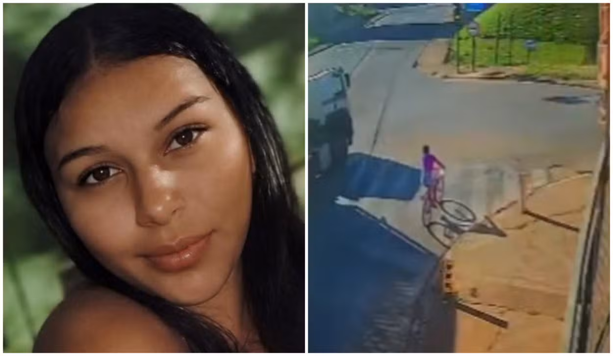 VÍDEO: adolescente de 15 anos morre atropelada por caminhão em grave acidente no interior de SP