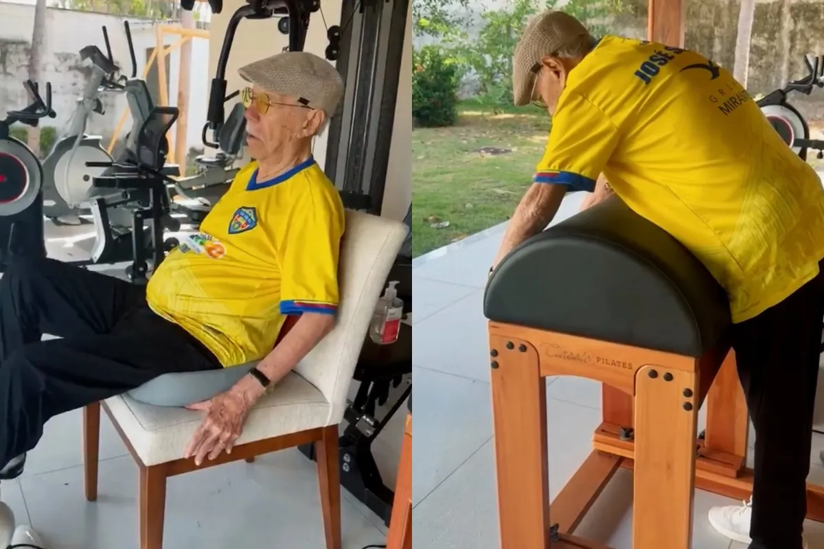Aos 96 anos, José Sarney retoma rotina de exercícios físicos três semanas após cirurgia; VÍDEO