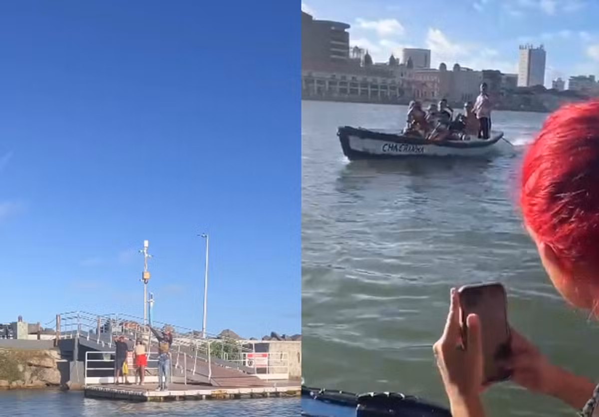 Barqueiro 'esquece' de prender barco e deixa passageiros à deriva em passeio no Rio Capibaribe, no Recife; VÍDEO