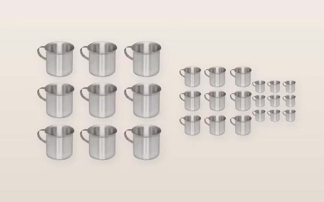 Caneca de alumínio na merenda escolar: durabilidade e reposição