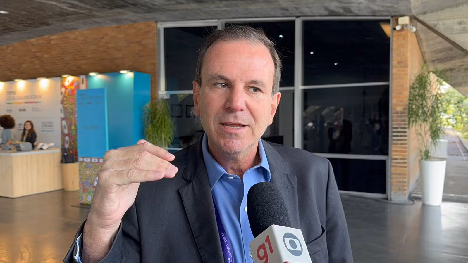 Eduardo Paes participa de entrevista do RJ1 nesta quarta