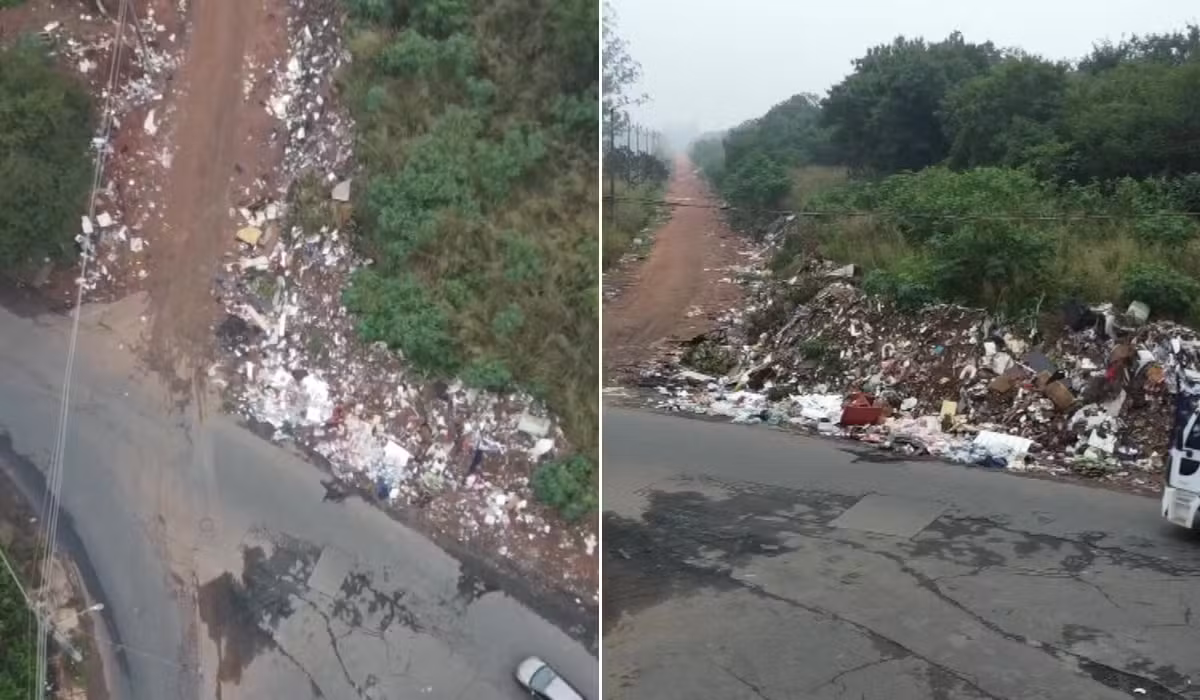 Moradores reclamam de falta de limpeza e descarte irregular em área verde de Americana