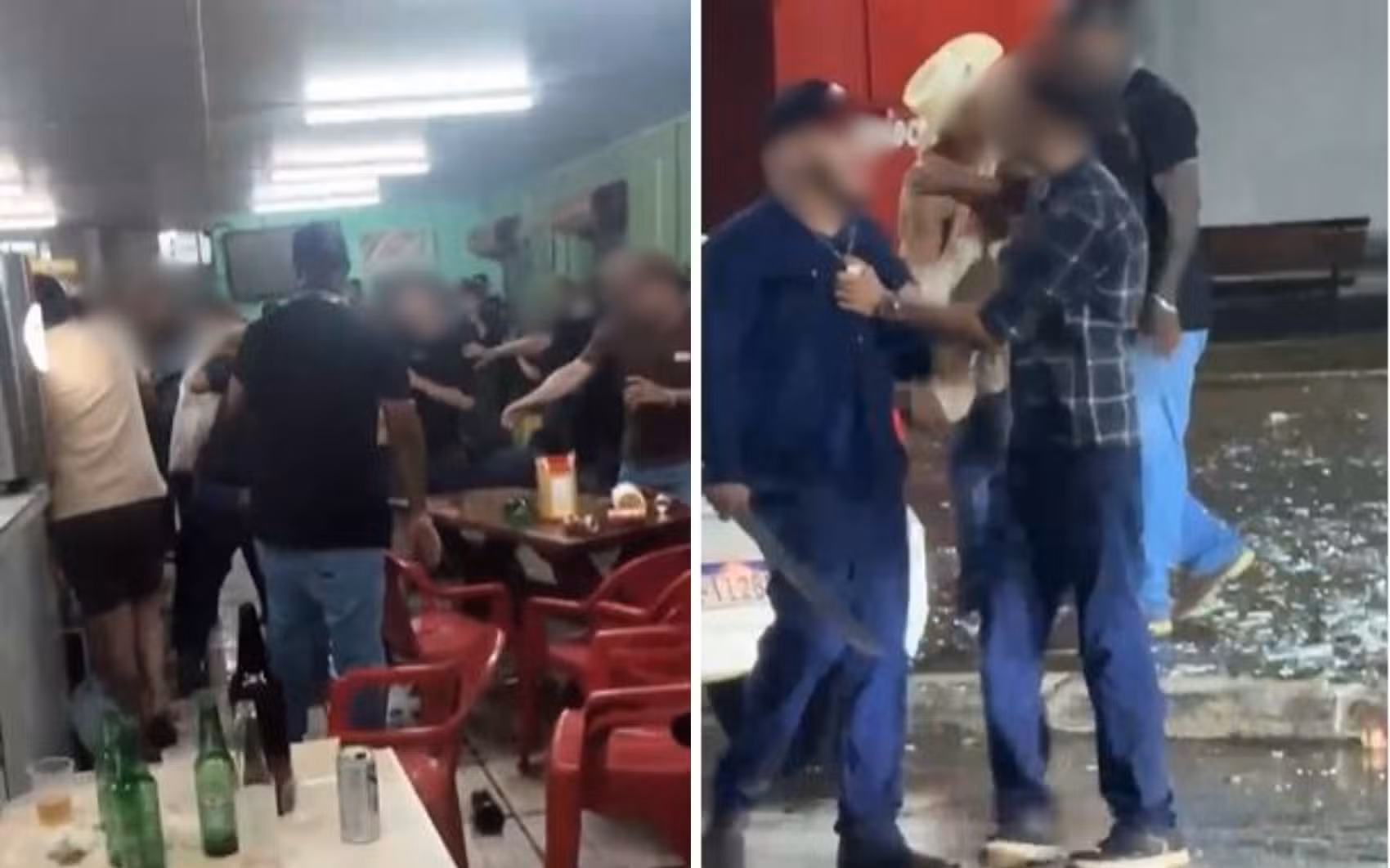 Após gravação de videoclipe, bar tem briga generalizada em cidade de Goiás; vídeo