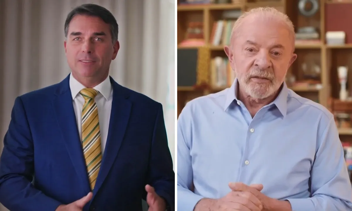 Em dia de julgamento no STF, Flávio Bolsonaro liga Lula a Moraes, e presidente explora investigação contra senador em horário eleitoral