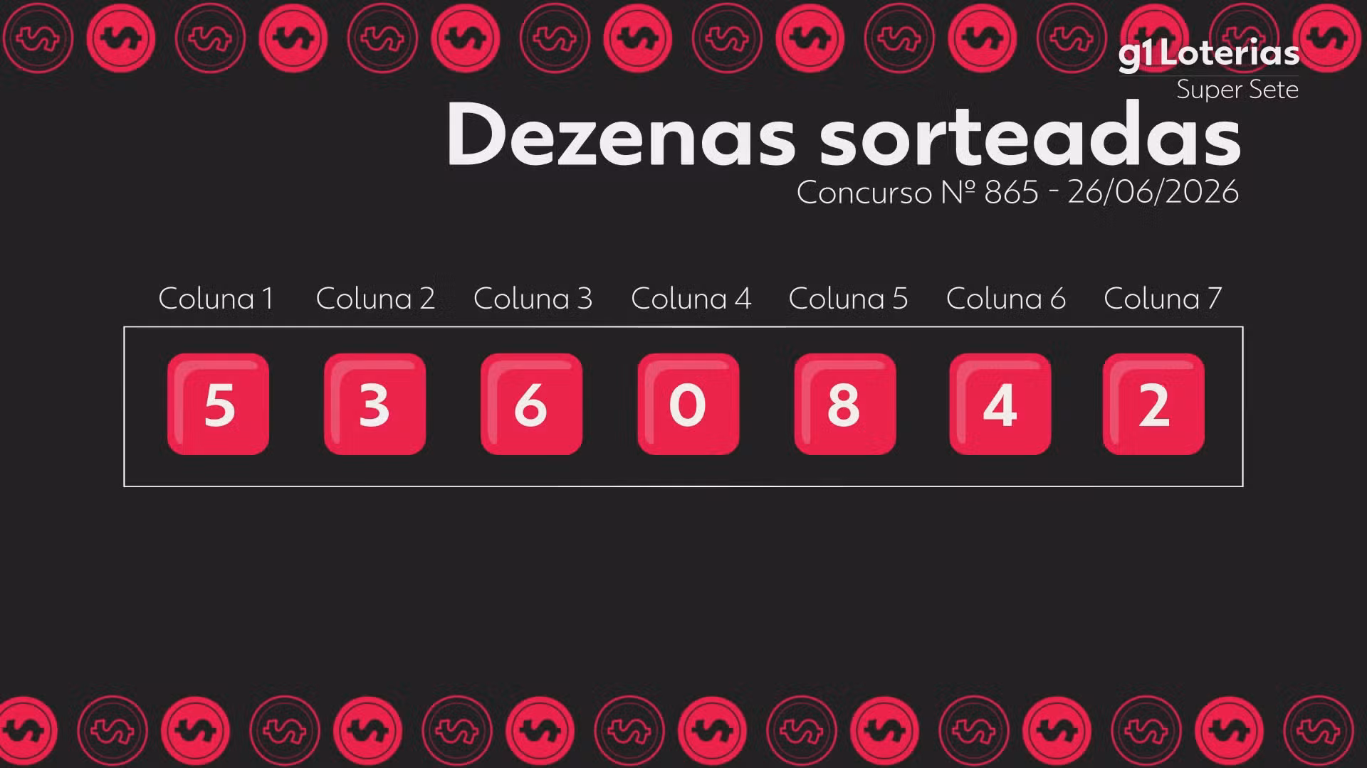 Super Sete hoje: resultado do concurso 865 e números sorteados