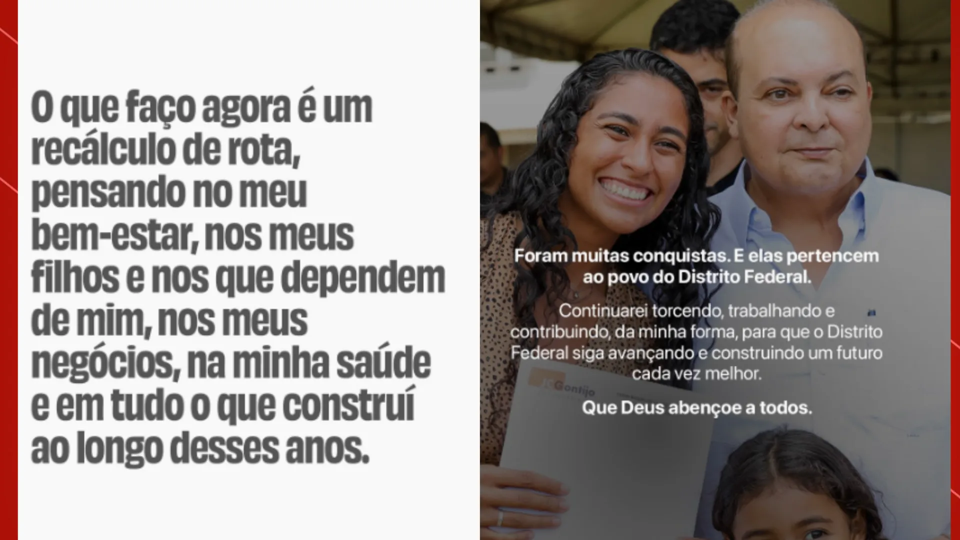 'Recálculo de rota': ex-governador do DF, Ibaneis não vai disputar nenhum cargo nas eleições